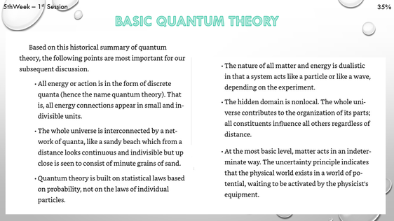 Basic Quantum Theory